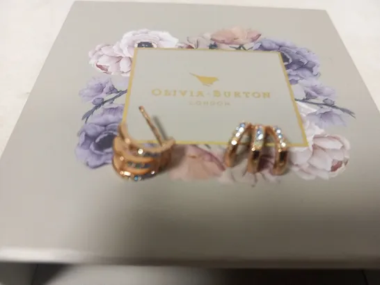 BOXED OLIVIA BURTON TRIPLE HOOP EARRINGS