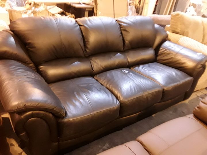 napoli leather 3-seater sofa plus 2 armchairs