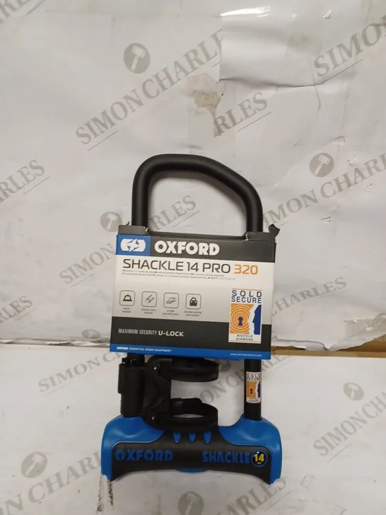 OXFORD SHACKLE14 PRO U SOLD DIAMOND AWARD HIGH SECURITY BICYCLE LOCK 