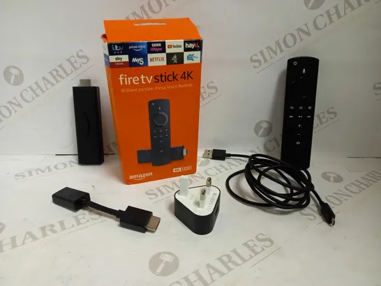 AMAZON FIRE TV STICK 4K WITH ALL-NEW ALEXA VOICE REMOTE RRP £49.99