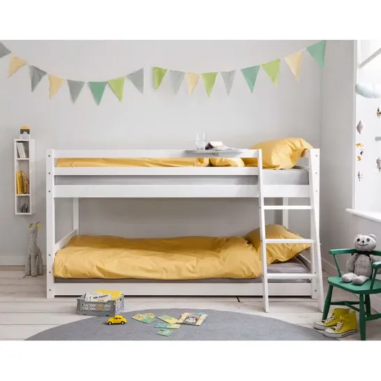 BOXED HILDA CABIN BED WITH BUNK NUNDERBED - WHITE (2 BOXES)