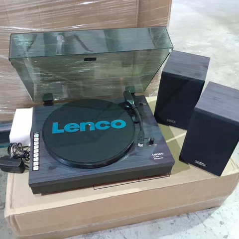 LENCO LS-300 BLACK  TURNTABLE AND HI FI 