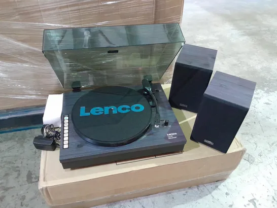 LENCO LS-300 BLACK  TURNTABLE AND HI FI 