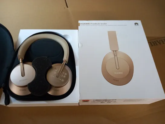 BOXED HUAWEI FREEBUDS STUDIO HEADPHONES - GOLD