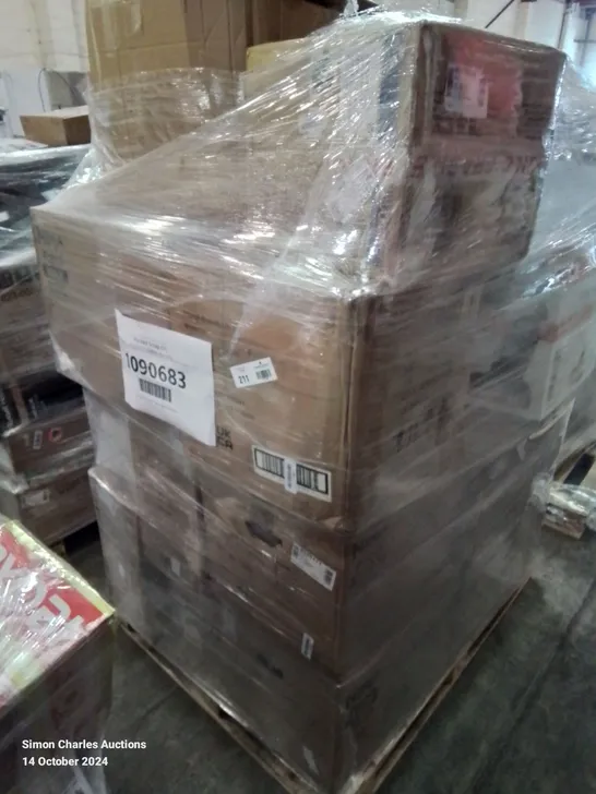 PALLET OF APPROXIMATELY 28 UNPROCESSED RAW RETURN HOUSEHOLD AND ELECTRICAL GOODS TO INCLUDE;