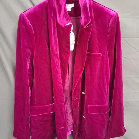 MONSOON LADIES VELVET JACKET PINK SIZE 18