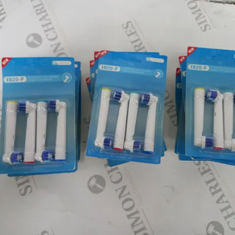 BOX OF APPROXIMATELY 60 REPLACEMENT ELECTRIC TOOTHBRUSH HEADS EB20-P