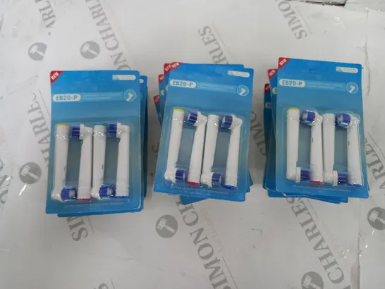 BOX OF APPROXIMATELY 60 REPLACEMENT ELECTRIC TOOTHBRUSH HEADS EB20-P