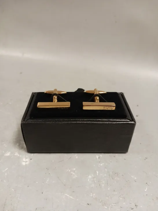 BOXED DESIGNER PERSONALISED 'JMW' CUFF LINKS 