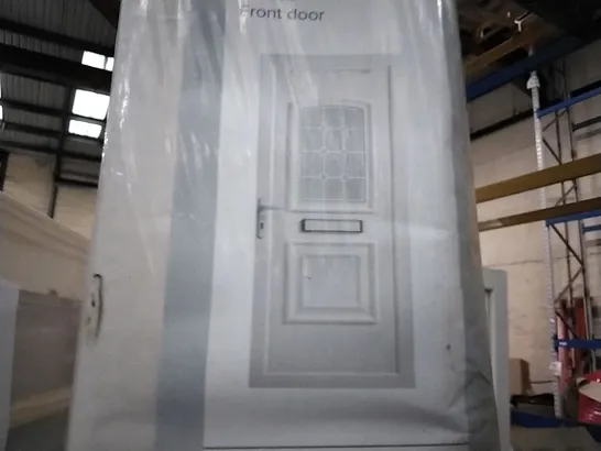 PVCU 2 PANEL GLAZED FRONT DOOR RIGHT HAND OPENING 2055 × 920MM