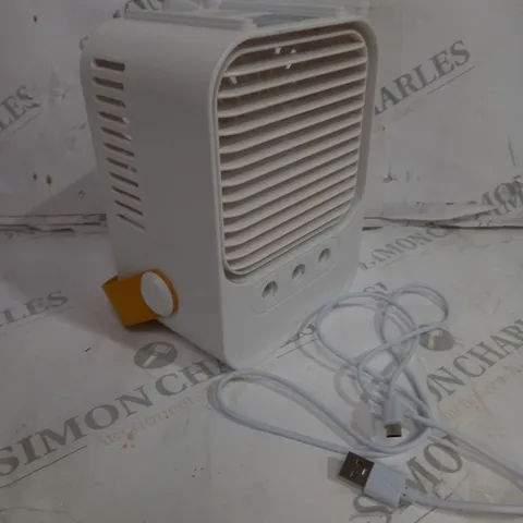 BOXED OUTLET RECHARGEABLE PERSONAL SPACE COOLER FAN