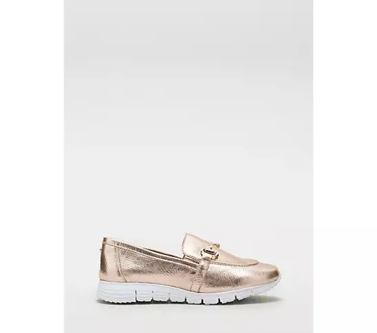 MODA IN PELLE FRANCIE LOAFER- ROSE GOLD SIZE 5