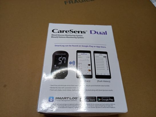 BOXED/SEALED CARESENS DUAL BLOOD GLUCOSE MONITORING SYSTEM