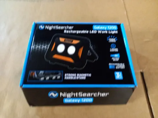 BOXED NIGHTSEARCHER GALAXY 1200 RECHARGEABLE LED WORK LIGHT