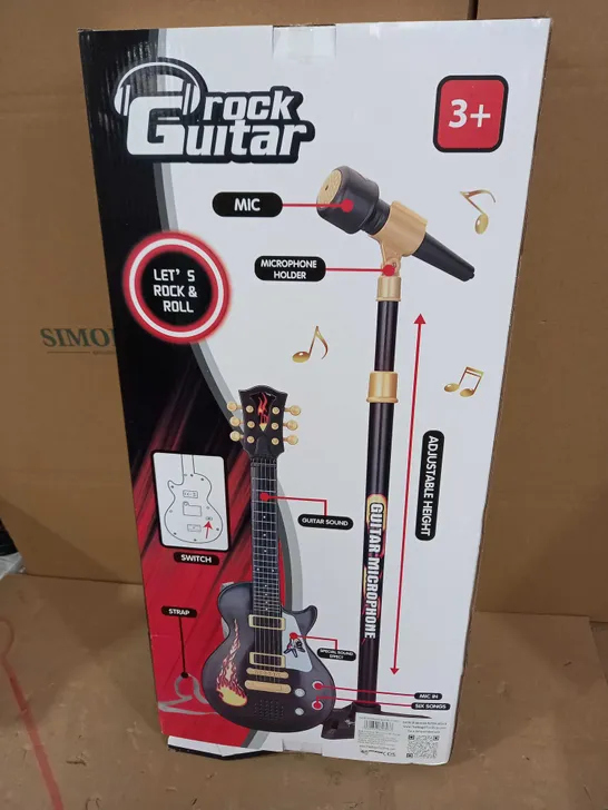 RONGFA ROCK GUITAR WITH MICROPHONE AND STAND 