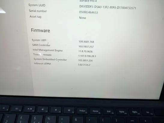 MICROSOFT SURFACE PRO 4 128GB