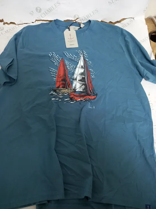 SEASALT CORNWALL MIDWATCH T-SHIRT SEAWARD BOATS - LARGE