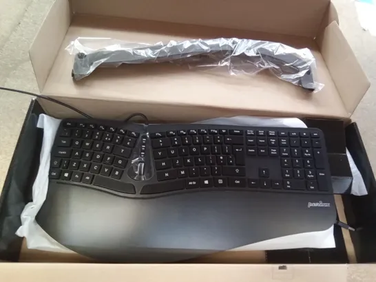 BOXED PERIXX WIRED ERGONOMIC KEYBOARD AND VERTICAL MOUSE SET