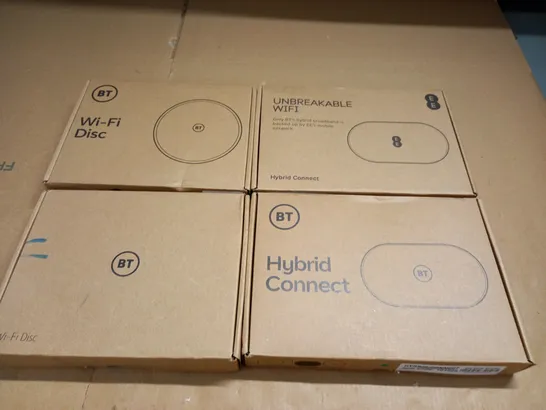 LOT OF 4 BOXED WI-FI HUBS TO INCLUDE BT AND EE