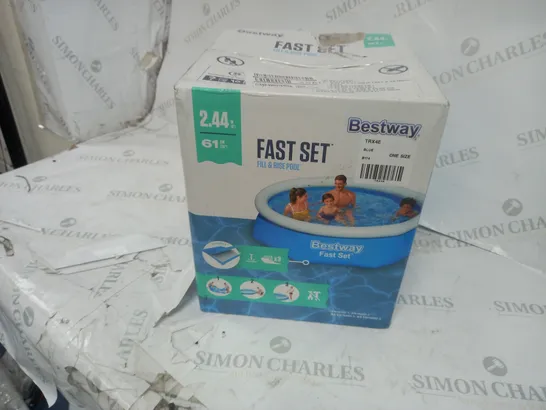 BESTWAY 8FT FAST SET POOL  RRP £44.99