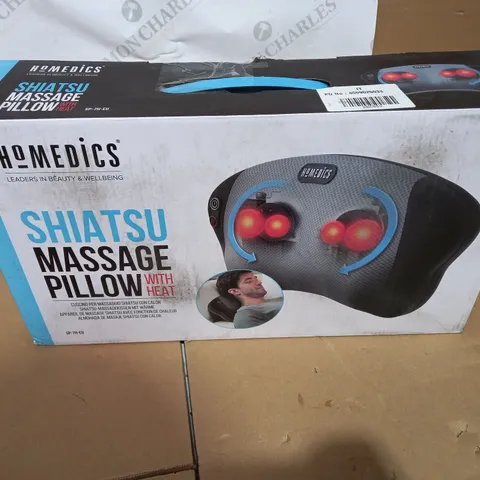 BOXED HOMEDICS SHIATSU MASSAGE PILLOW WITH HEAT SP-7H-EU