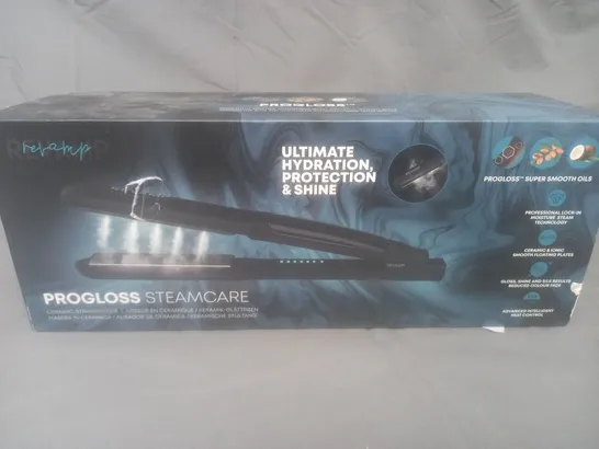 BOXED REVAMP PROGLOSS STEAMCARE CERAMIC STRAIGHTENER ST-1600-GB