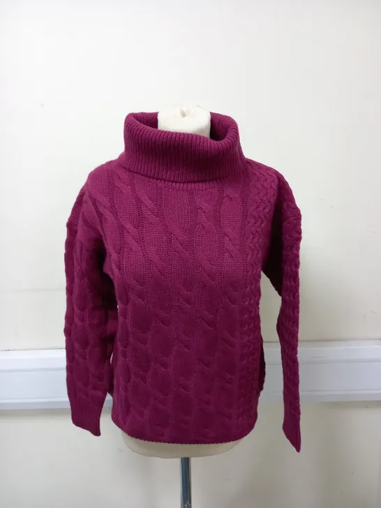 CREW CLOTHING COMPANY PATCHWORK CABLE JUMPERS SIZE 8