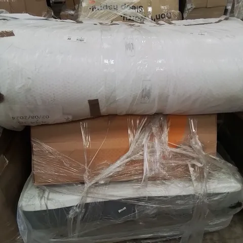 PALLET CONTAINING VARIOUS MATTRESSES SIZES AND SPECS VARY