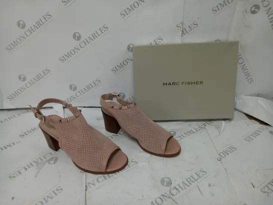 MARC FISHER PARSO PEEP SANDAL BLUSH SIZE 7 BOXED 