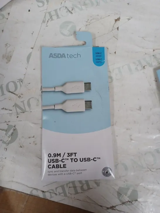 ASDA TECH 0.9M USB-C TO USB-C CABLE