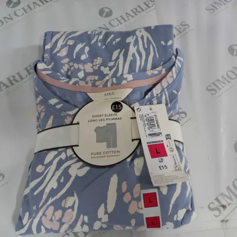 M&S SHORT SLEEVE PJ SET - L