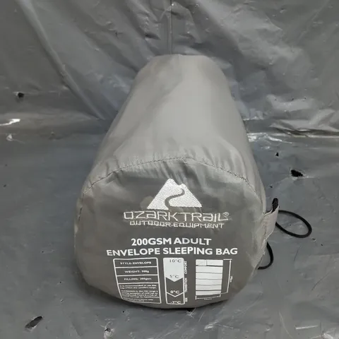 BOX OF APPROX 4 OZARK 200GSM ADULT ENELOPE SLEEPING BAGS IN GREY