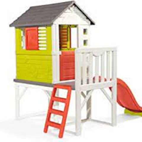 SMOBY MY HOUSE ON STILTS WITH SLIDE (1 BOX)