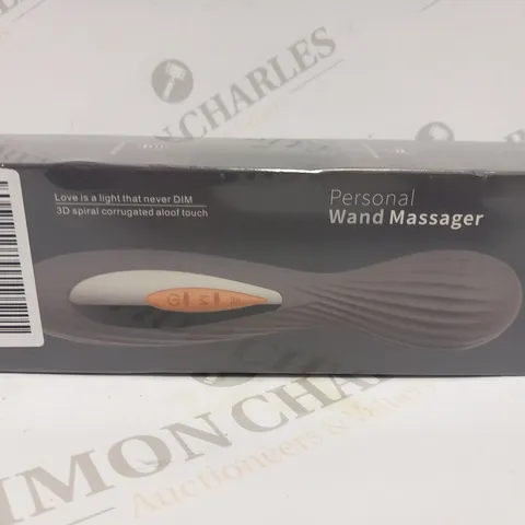 BOXED AND SEALED PERSONAL WAND MASSAGER LOVE IS A LIGHT THAT NEVER DIM 3D SPIRAL CORRUGATED ALOOF TOUCH