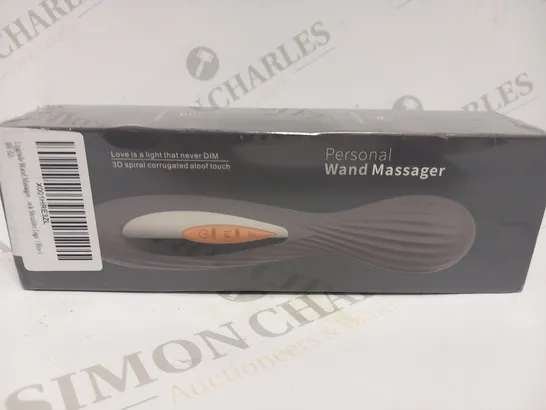 BOXED AND SEALED PERSONAL WAND MASSAGER LOVE IS A LIGHT THAT NEVER DIM 3D SPIRAL CORRUGATED ALOOF TOUCH