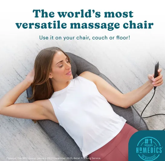 BOXED HOMEDICS TOTAL RECLINE MASSAGER WITH SOOTHING HEAT MCS-1010HCC-EU