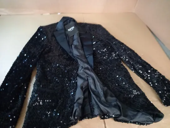 BOOHOO MAN SKINNY SEQUIN BLAZER - 36