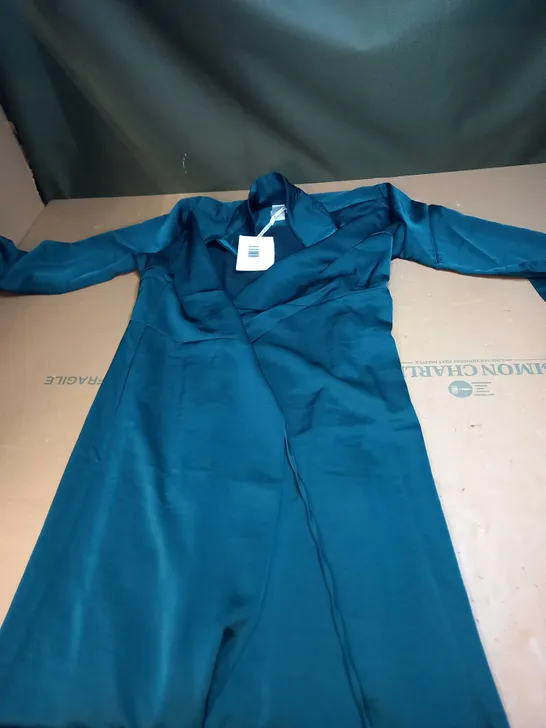 LONG SLEEVE WRAP MIDI DRESS SIZE 8