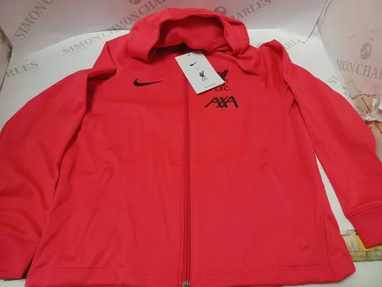 NIKE L.F.C CHILD UNISEX RED HOODIE - SIZE 11-12