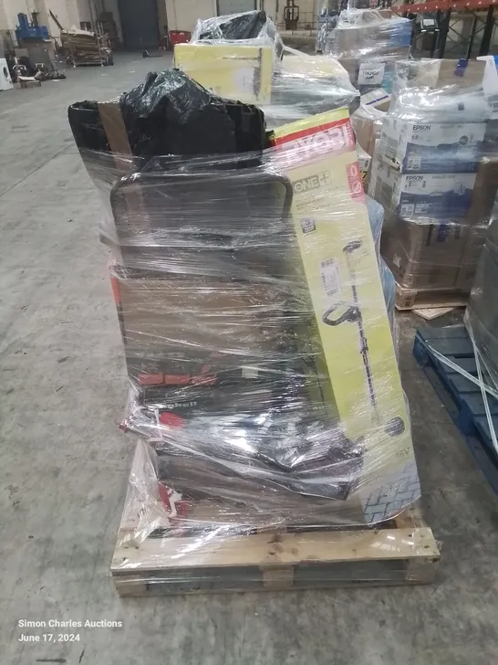 PALLET OF APPROXIMATELY 10 UNPROCESSED RAW RETURN HOUSEHOLD AND ELECTRICAL GOODS TO INCLUDE;