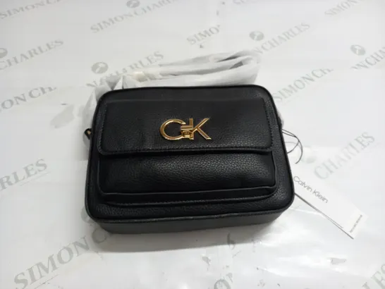 CALVIN KLEIN LEATHER STRAPPED BAG