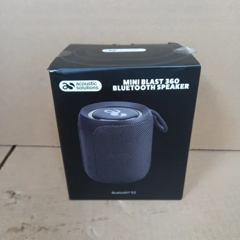 BOXED ACOUSTIC SOLUTIONS MINI BLAST 360 BLUETOOTH SPEAKER