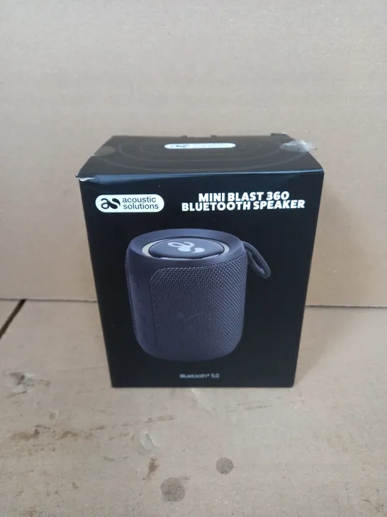 BOXED ACOUSTIC SOLUTIONS MINI BLAST 360 BLUETOOTH SPEAKER