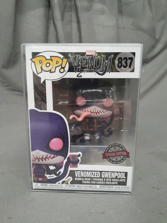 BOXED FUNKO POP MARVEL VENOM 837 - VENOMIZED GWENPOOL COLLECTIBLE BOBBLE-HEAD