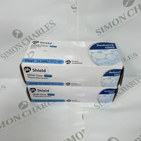 PH SHIELD MEDIUM/8 GD09 CLEAR VINYL DISPOSABLE GLOVES