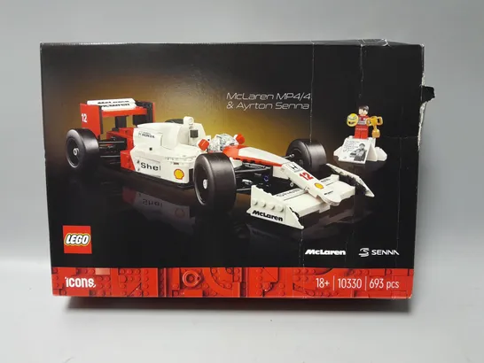 BOXED LEGO MCLAREN MP4 & AYRTON SENNA 