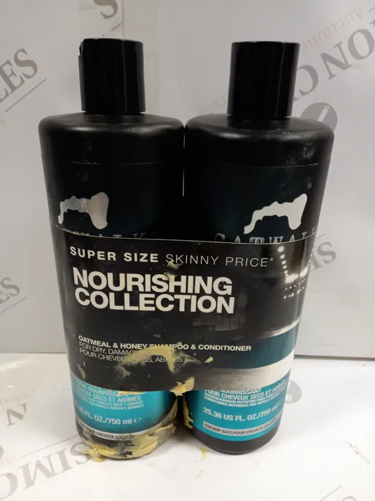 TIGI CATWALK NOURISHING COLLECTION OATMEAL & HONEY SHAMPOO & CONDITIONER DUO APPROX 750ML EACH