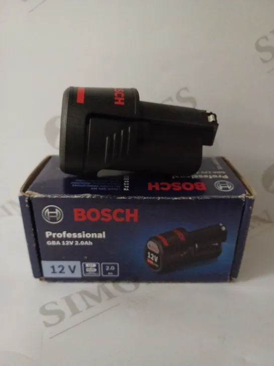 BOSCH PROFESSIONAL 1600Z0002X GBA LI-ION BATTERY, 12V, 2.0AH, BLACK