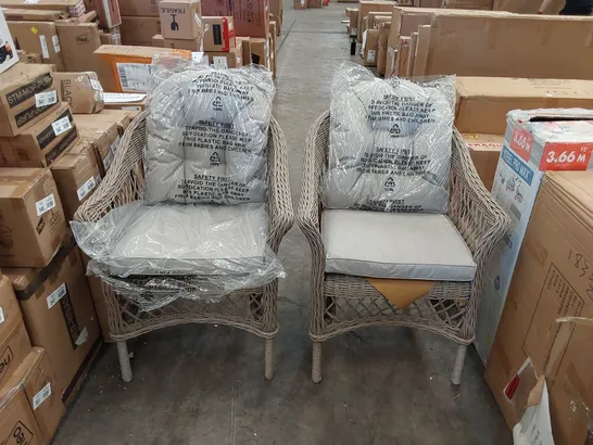 BOXED SET OF 2 VENICE GARDEN CHAIRS (1 BOX)