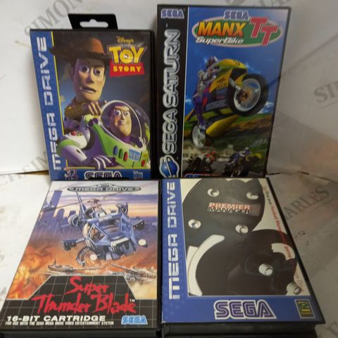 LOT OF 4 SEAG VIDEO GAMES